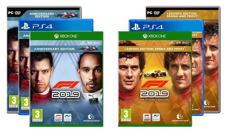 F1 2019 will feature F2 and the Legends Senna vs Prost